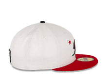 Load image into Gallery viewer, California Republic New Era 59FIFTY 5950 Fitted Cap Hat White Crown Red Visor Team Color Logo