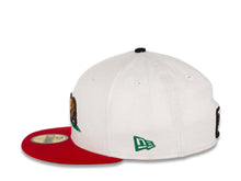 Load image into Gallery viewer, California Republic New Era 59FIFTY 5950 Fitted Cap Hat White Crown Red Visor Team Color Logo