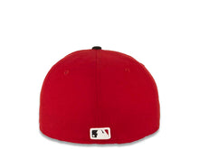 Load image into Gallery viewer, Los Angeles Dodgers New Era MLB 59FIFTY 5950 Fitted Cap Hat Red Crown Black Visor Black/White Text Logo (PayDirt)