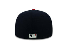Load image into Gallery viewer, Chicago White Sox New Era 59FIFTY 5950 Fitted Cap Hat Black Crown Red Visor Red/White Logo Pay Dirt