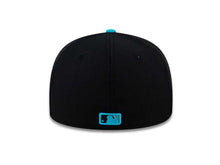 Load image into Gallery viewer, Houston Astros New Era MLB 59FIFTY 5950 Fitted Cap Hat Black Crown Blue Visor Gray/Blue Logo