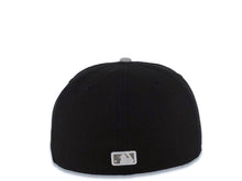 Load image into Gallery viewer, Oakland A's Athletics New Era MLB 59FIFTY 5950 Fitted Cap Hat Black Crown Gray Visor Gray/White Script Logo Green UV