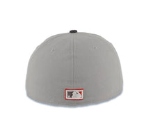 Load image into Gallery viewer, California Anaheim Angels New Era MLB 59FIFTY 5950 Fitted Cap Hat Gray Crown Dark Gray Visor Red/Dark Gray State Map Logo