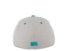 Load image into Gallery viewer, San Diego Padres New Era MLB 59FIFTY 5950 Fitted Cap Hat Gray Crown Dark Gray Visor Teal/Dark Gray Logo