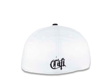 Load image into Gallery viewer, Cali CALIfornia New Era 59FIFTY 5950 Fitted Cap Hat White Crown Black Visor White/Black Bear in State Map Freeway Logo