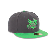 Load image into Gallery viewer, Atlanta Braves New Era MLB 59FIFTY 5950 Fitted Cap Hat Dark Gray Crown Green Visor Gray/Green Logo (Overdue)