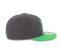 Load image into Gallery viewer, Atlanta Braves New Era MLB 59FIFTY 5950 Fitted Cap Hat Dark Gray Crown Green Visor Gray/Green Logo (Overdue)