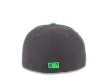 Load image into Gallery viewer, Atlanta Braves New Era MLB 59FIFTY 5950 Fitted Cap Hat Dark Gray Crown Green Visor Gray/Green Logo (Overdue)