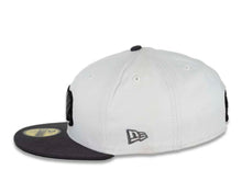 Load image into Gallery viewer, California Republic New Era 59FIFTY 5950 Fitted Cap Hat White Crown Dark Gray Visor Dark Gray/Black Bear Logo