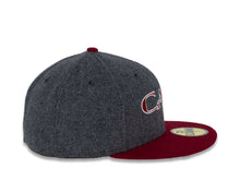Load image into Gallery viewer, CALI CALIfornia New Era 59FIFTY 5950 Fitted Cap Hat Dark Gray Crown Cardinal Visor Cardinal/White Logo