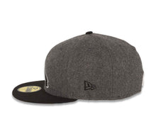 Load image into Gallery viewer, Los Angeles Anaheim Angels New Era MLB 59FIFTY 5950 Fitted Melton Cap Hat Gray Crown Black Visor Black/Whiite California State Logo (Map Halo)