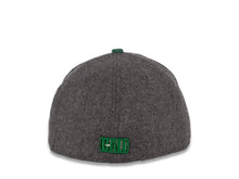 Load image into Gallery viewer, California Republic New Era 59FIFTY 5950 Fitted Cap Hat Melton Dark Gray Crown Emerald Green Visor Green/White Logo