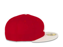 Load image into Gallery viewer, Atlanta Braves New Era MLB 59FIFTY 5950 Fitted Cap Hat Red Crown White Visor White Logo