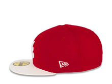 Load image into Gallery viewer, Atlanta Braves New Era MLB 59FIFTY 5950 Fitted Cap Hat Red Crown White Visor White Logo