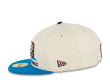 Load image into Gallery viewer, California Republic New Era 59FIFTY 5950 Fitted Cap Hat Stone White Crown Blue Visor Brown/Stone White/Blue Bear Logo