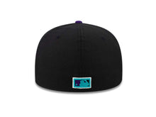 Load image into Gallery viewer, California Angels New Era MLB 59FIFTY 5950 Fitted Cap Hat Black Crown Purple Visor Purple/Teal/White Logo