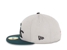 Load image into Gallery viewer, CALI CALIfornia New Era 59FIFTY 5950 Fitted Cap Hat Gray Crown Green Visor Green/Black/Red CA with Star Logo