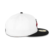Load image into Gallery viewer, Cleveland Indians New Era MLB 59FIFTY 5950 Fitted Cap Hat White Crown Black Visor Red/WhiteBlack Chief Wahoo Logo