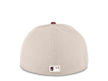 Load image into Gallery viewer, Cleveland Indians New Era MLB 59FIFTY 5950 Fitted Cap Hat Gray Crown Maroon Visor Gray/Maroon/White Chief Wahoo Logo