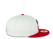 Load image into Gallery viewer, Los Angeles Anaheim Angels New Era MLB 59FIFTY 5950 Fitted Cap Hat White Crown Red Visor Red/Black Halo Logo Black UV