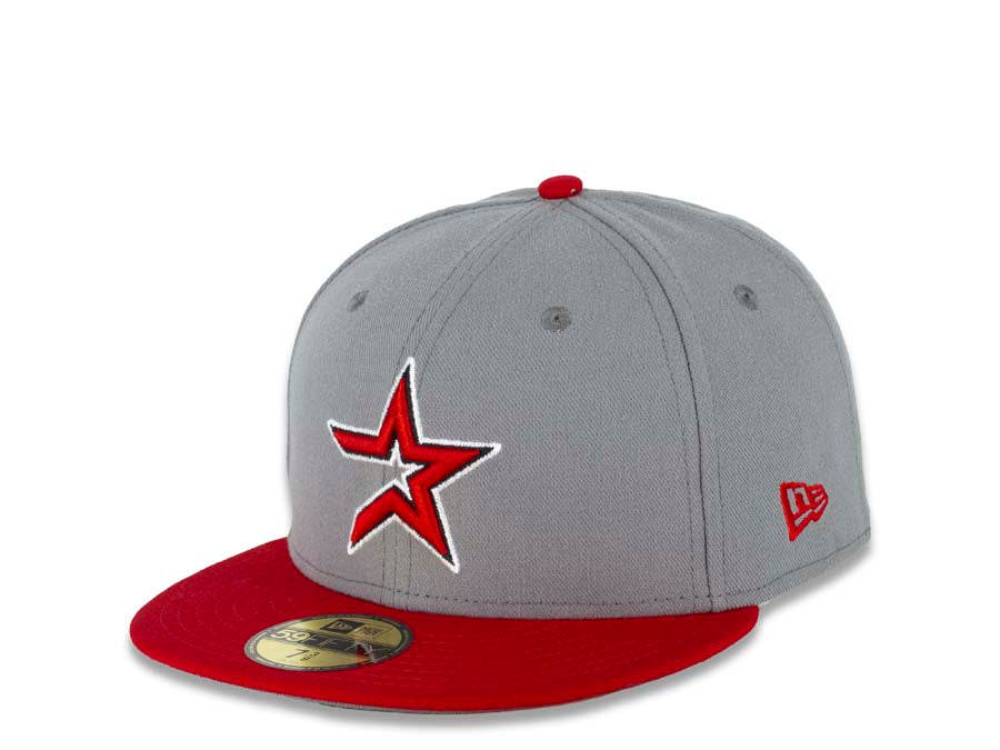 Houston Astros New Era White Logo 59FIFTY Fitted Hat - Gray