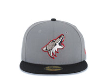 Load image into Gallery viewer, Arizona Coyotes NHL New Era 59FIFTY 5950 Fitted Cap Hat Gray Crown Black Visor Gray/White/Red Logo