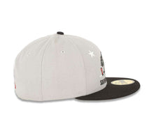 Load image into Gallery viewer, Sothern California Bear New Era 59FIFTY 5950 Fitted Cap Hat Gray Crown Black Visor Gray/Red/Black Drinking Bear in Shorts Logo