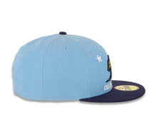 Load image into Gallery viewer, California Republic New Era 59FIFTY 5950 Fitted Cap Hat Sky Blue Crown Navy Visor Yellow/Navy/White Bear Logo