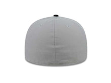Load image into Gallery viewer, Survival of the Fitteds New Era 59FIFTY 5950 Fitted Cap Hat Gray Crown Black Visor Black/White Logo