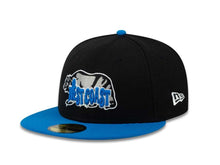 Load image into Gallery viewer, West Coast Bear New Era 59FIFTY 5950 Fitted Cap Hat Black Crown Blue Visor