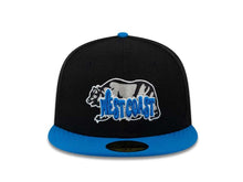 Load image into Gallery viewer, West Coast Bear New Era 59FIFTY 5950 Fitted Cap Hat Black Crown Blue Visor