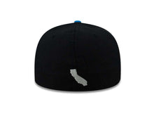 Load image into Gallery viewer, West Coast Bear New Era 59FIFTY 5950 Fitted Cap Hat Black Crown Blue Visor