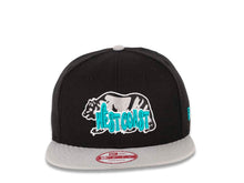 Load image into Gallery viewer, West Coast Bear New Era 9FIFTY 950 Snapback Cap Hat Black Crown Gray Visor Gray/Black/Torquoise/White Bear Logo