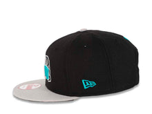 Load image into Gallery viewer, West Coast Bear New Era 9FIFTY 950 Snapback Cap Hat Black Crown Gray Visor Gray/Black/Torquoise/White Bear Logo