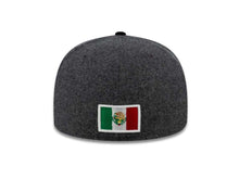 Load image into Gallery viewer, Mexico New Era WBC 59FIFTY 5950 Fitted Cap Hat Melton Dark Gray Crown Black Visor Team Color Logo
