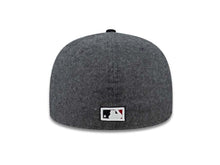 Load image into Gallery viewer, California Angels New Era MLB 59FIFTY 5950 Fitted Cap Hat Melton Dark Gray Crown Black Visor Retro Logo
