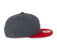 Load image into Gallery viewer, New York Yankees New Era MLB 59FIFTY 5950 Fitted Cap Hat Melton Dark Gray Crown Red Visor White/Black Logo