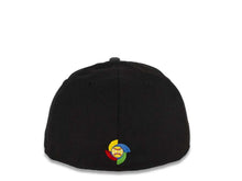 Load image into Gallery viewer, Mexico New Era WBC 59FIFTY 5950 Fitted Cap Hat Black Crown Dark Gray Visor Team Color Logo