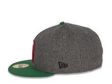 Load image into Gallery viewer, Mexico New Era WBC 59FIFTY 5950 Fitted Cap Hat Melton Dark Gray Crown Green Visor Team Color Logo