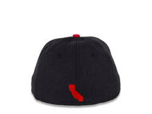 Load image into Gallery viewer, California Republic New Era 59FIFTY 5950 Fitted Cap Hat Black Crown Elephant Print Gray Visor Red/Gray/White Logo Cali Bear