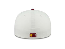 Load image into Gallery viewer, Los Angeles Dodgers New Era MLB 59FIFTY 5950 Fitted Cap Hat White Crown Cardinal Visor Cardinal/Yellow Logo