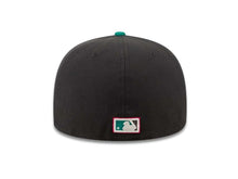 Load image into Gallery viewer, California Angels New Era MLB 59FIFTY 5950 Fitted Cap Hat Dark Gray Crown Teal Visor White/Teal/Magenta Logo