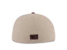 Load image into Gallery viewer, Los Angeles Anaheim Angels New Era MLB 59FIFTY 5950 Fitted Cap Hat Gray Crown Maroon Visor Black/Maroon Halo Logo