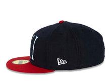 Load image into Gallery viewer, CALI CALIfornia New Era 59FIFTY 5950 Fitted Cap Hat Navy Crown Red Visor White/Navy/Red California Flag Inside CALI Block Logo