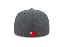 Load image into Gallery viewer, Los Angeles Dodgers New Era MLB 59FIFTY 5950 Fitted Cap Hat Melton Dark Gray Crown Urban Camo Visor Dark Gray/Red Logo