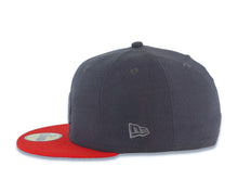 Load image into Gallery viewer, Los Angeles Dodgers New Era MLB 59FIFTY 5950 Fitted Cap Hat Dark Gray Crown Red Visor Gray Logo