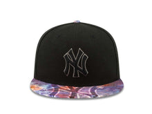 Load image into Gallery viewer, New York Yankees New Era MLB 59FIFTY 5950 Fitted Cap Hat Black Crown Black/Dark Gray Logo Viza Sketch