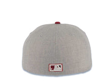 Load image into Gallery viewer, California Angels New Era MLB 59FIFTY 5950 Fitted Cap Hat Heather Gray Crown Cardinal Visor Cardinal/White/Black CA Logo