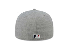 Load image into Gallery viewer, Boston Red Sox New Era MLB 59FIFTY 5950 Fitted Cap Hat Heather Gray Crown Red/White Logo Leopard Vize
