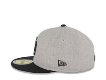 Load image into Gallery viewer, (Youth) San Diego Padres New Era MLB 59FIFTY 5950 Kid Fitted Cap Hat Heather Gray Crown Black Visor Black Logo